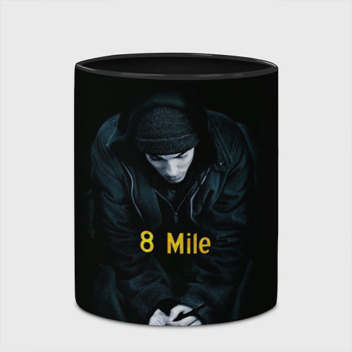 Кружка цветная EMINEM / 3D-Белый + черный – фото 2
