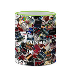 Кружка 3D Дискография EMINEM, цвет: 3D-светло-зеленый кант — фото 2