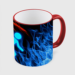 Кружка 3D PORTAL, цвет: 3D-красный кант