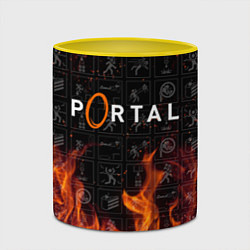 Кружка 3D PORTAL, цвет: 3D-белый + желтый — фото 2