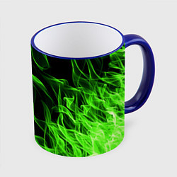 Кружка 3D TOXIC FLAME, цвет: 3D-синий кант