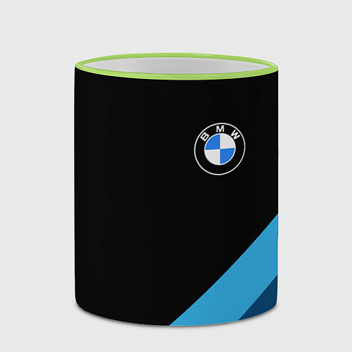 Кружка цветная BMW / 3D-Светло-зеленый кант – фото 2