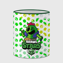 Кружка 3D BRAWL STARS:SPIKE, цвет: 3D-зеленый кант — фото 2