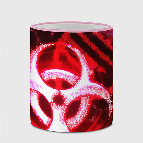Кружка цветная Plague Inc LB Oko / 3D-Розовый кант – фото 2