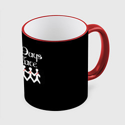 Кружка 3D Three days grace, цвет: 3D-красный кант
