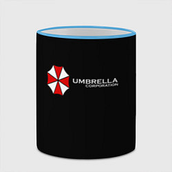 Кружка 3D Umbrella Corporation, цвет: 3D-небесно-голубой кант — фото 2