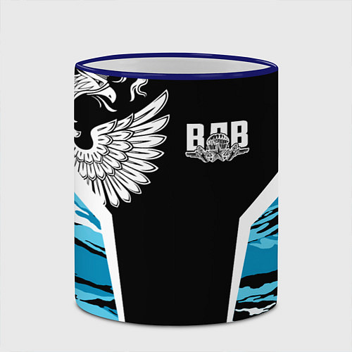 Кружка цветная Камуфляж ВДВ / 3D-Синий кант – фото 2