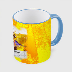 Кружка 3D Kobe Bryant, цвет: 3D-небесно-голубой кант