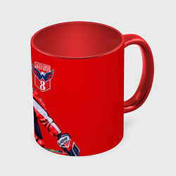 Кружка 3D Ovechkin Capitals, цвет: 3D-белый + красный