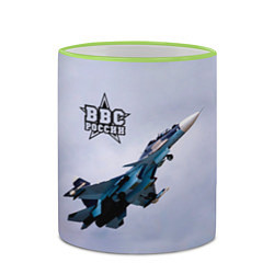 Кружка 3D ВВС России, цвет: 3D-светло-зеленый кант — фото 2