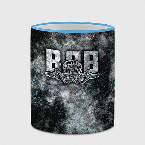 Кружка цветная ВДВ / 3D-Небесно-голубой кант – фото 2