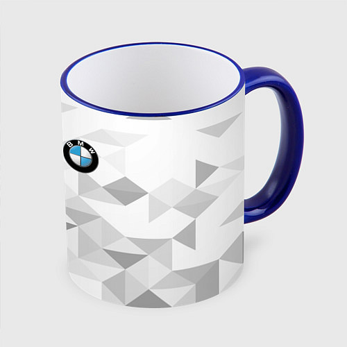 Кружка цветная BMW / 3D-Синий кант – фото 1