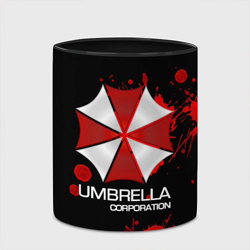 Кружка цветная UMBRELLA CORP / 3D-Белый + черный – фото 2