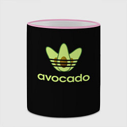 Кружка 3D Авокадо, цвет: 3D-розовый кант — фото 2