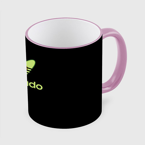 Кружка цветная Авокадо / 3D-Розовый кант – фото 1
