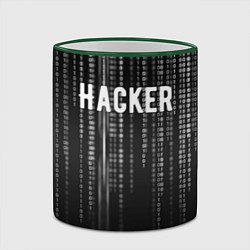 Кружка 3D Hacker, цвет: 3D-зеленый кант — фото 2