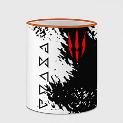 Кружка 3D THE WITCHER, цвет: 3D-оранжевый кант — фото 2