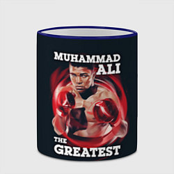 Кружка 3D Muhammad Ali, цвет: 3D-синий кант — фото 2