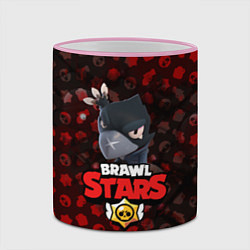 Кружка 3D BRAWL STARS:CROW, цвет: 3D-розовый кант — фото 2