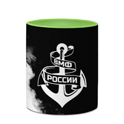 Кружка 3D ВМФ России, цвет: 3D-белый + светло-зеленый — фото 2