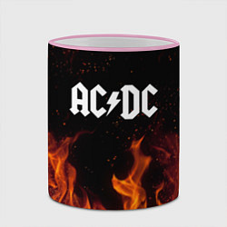 Кружка 3D AC DC, цвет: 3D-розовый кант — фото 2