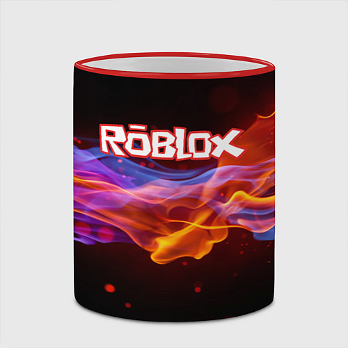 Кружка цветная ROBLOX / 3D-Красный кант – фото 2
