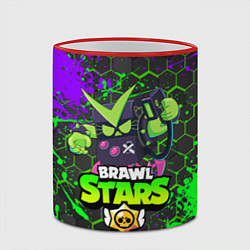 Кружка 3D BRAWL STARS VIRUS 8-BIT, цвет: 3D-красный кант — фото 2