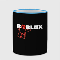 Кружка 3D Роблокс Roblox, цвет: 3D-небесно-голубой кант — фото 2