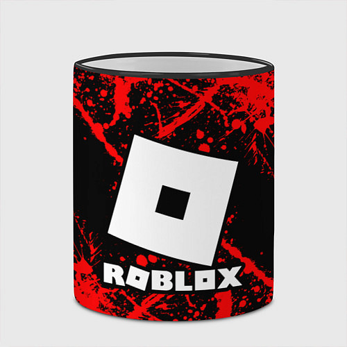 Кружка цветная Roblox / 3D-Черный кант – фото 2