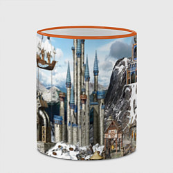 Кружка 3D HEROES, цвет: 3D-оранжевый кант — фото 2