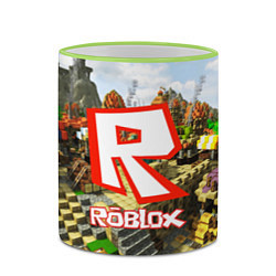 Кружка 3D ROBLOX, цвет: 3D-светло-зеленый кант — фото 2