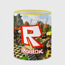 Кружка 3D ROBLOX, цвет: 3D-желтый кант — фото 2