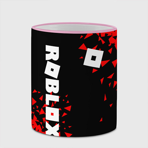 Кружка цветная ROBLOX / 3D-Розовый кант – фото 2