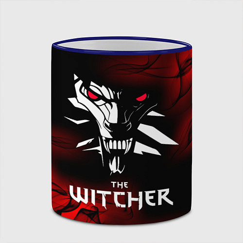 Кружка цветная THE WITCHER / 3D-Синий кант – фото 2