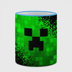 Кружка 3D MINECRAFT, цвет: 3D-небесно-голубой кант — фото 2