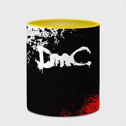 Кружка 3D DEVIL MAY CRY DMC, цвет: 3D-белый + желтый — фото 2