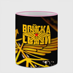 Кружка 3D Войска связи, цвет: 3D-розовый кант — фото 2