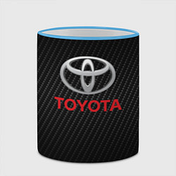 Кружка 3D TOYOTA, цвет: 3D-небесно-голубой кант — фото 2