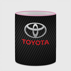Кружка 3D TOYOTA, цвет: 3D-розовый кант — фото 2