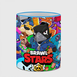 Кружка 3D BRAWL STARS CROW, цвет: 3D-небесно-голубой кант — фото 2