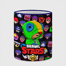 Кружка 3D BRAWL STARS LEON, цвет: 3D-синий кант — фото 2