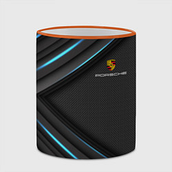 Кружка 3D PORSCHE, цвет: 3D-оранжевый кант — фото 2