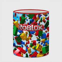 Кружка 3D Roblox Cubes, цвет: 3D-красный кант — фото 2