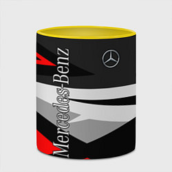 Кружка 3D Mercedes-Benz, цвет: 3D-белый + желтый — фото 2