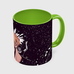 Кружка 3D PYROKINESIS, цвет: 3D-белый + светло-зеленый
