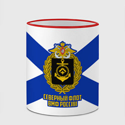 Кружка 3D Северный флот ВМФ России, цвет: 3D-красный кант — фото 2