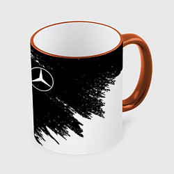 Кружка 3D MERCEDES, цвет: 3D-оранжевый кант