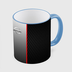 Кружка 3D NISSAN NISMO, цвет: 3D-небесно-голубой кант
