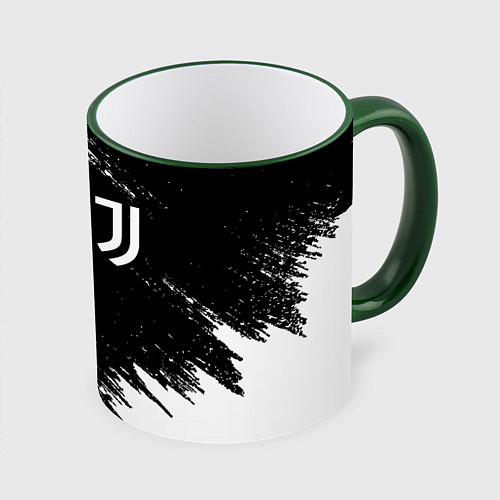 Кружка цветная JUVENTUS / 3D-Зеленый кант – фото 1