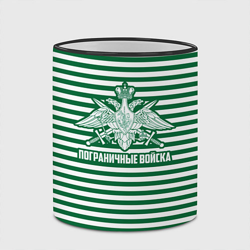 Кружка цветная Пограничные Войска / 3D-Черный кант – фото 2